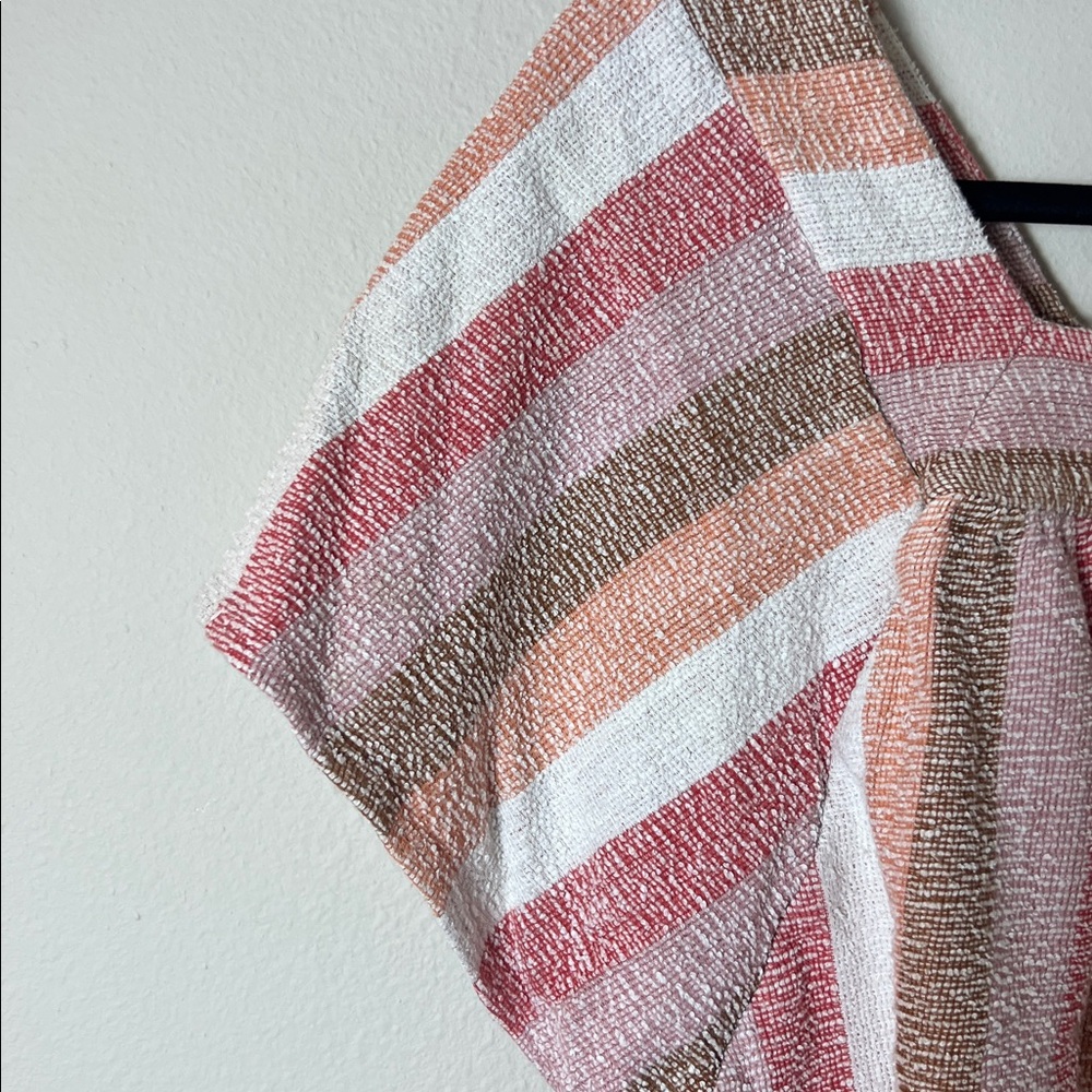 Madewell Texture & Thread Butterfly Top in Sherbet Stripe Size XS - Picture 8 of 8